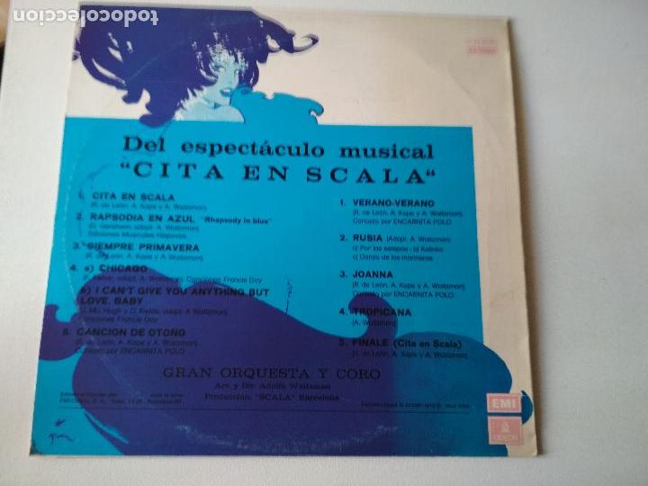 Discos de vinilo: Adolfo Waitzman &lrm;&ndash; Cita En Scala, 1973 - Foto 7