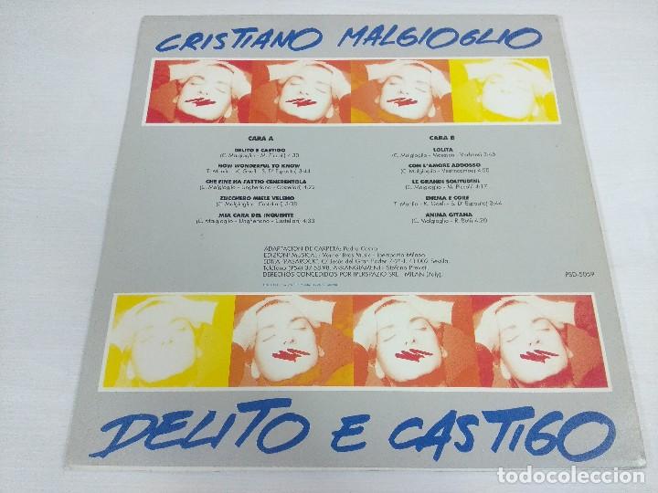 Discos de vinilo: CRISTIANO MALGIOGLIO/DELITO E CASTIGO/VINILO. - Foto 3