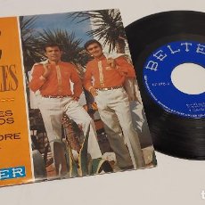 Discos de vinilo: 2 ESPAÑOLES / LOS TRES MANOLOS-UNA SOLA MADRE / SINGLE - BELTER-1969 / MBC. ***/***