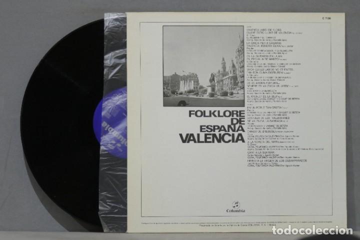 Discos de vinilo: LP. FOLKLORE DE ESPA&Ntilde;A. VALENCIA - Foto 2