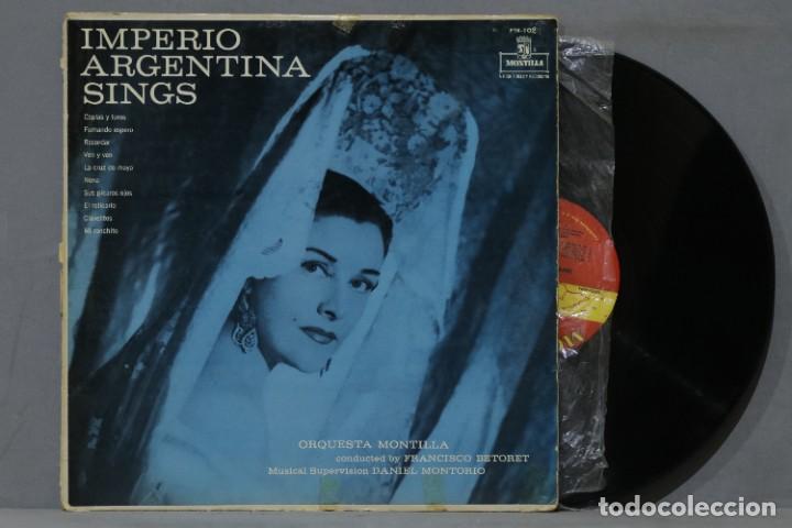 Discos de vinilo: LP. IMPERIO ARGENTINA. SINGS - Foto 1