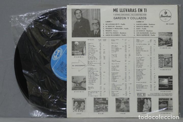 Discos de vinilo: LP. Garz&oacute;n Y Collazos. Me Llevaras En Ti - Foto 2