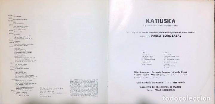 Discos de vinilo: Pilar Lorengar / Alfredo Kraus - Katiuska - Vinilo, LP, Reissue, Gatefold - Foto 2