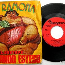 Discos de vinilo: FERNANDO ESTESO - LA RAMONA - SINGLE DISCOPHON 1976 BPY. Lote 319656663