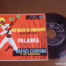 Discos de vinilo: SINGLE - RAFAEL CARDONA Y SU ORQUESTA - ME HACE EL CORAZÓN (CHA,CHA,CHA) - EDITION SPANISH. Lote 319656713