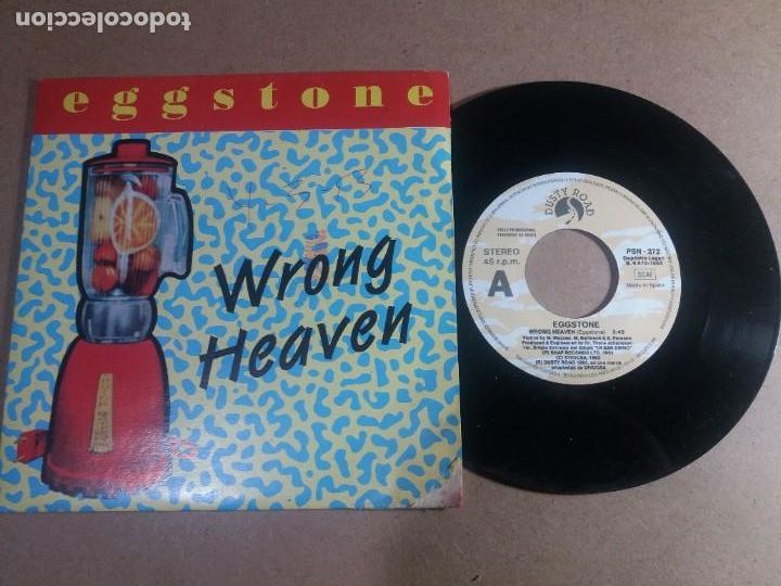 Discos de vinilo: EGGSTONE / WRONG HEAVEN / SINGLE 7 PULGADAS - Foto 1