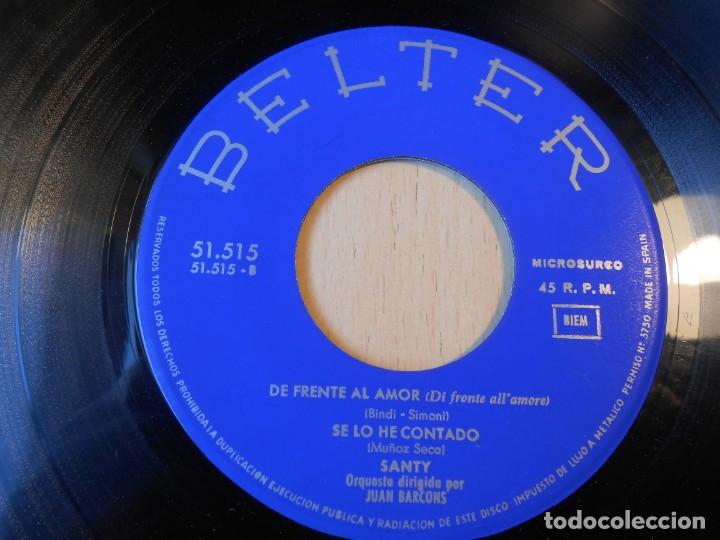 Discos de vinilo: SANTY, EP, CON (AVEC) + 3, A&Ntilde;O 1965 - Foto 4