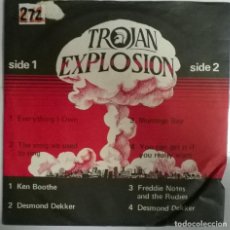 Dischi in vinile: TROJAN EXPLOSION: KEN BOOTHE/ DESMOND DEKKER/ FREDDIE NOTES & THE RUDIES, UK 1979 EP