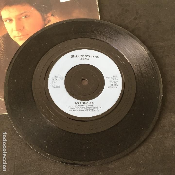 Discos de vinilo: VINILO SINGLE - SHAKIN STEVENS - A LOVE WORTH WAITING FOR - A4291 EPIC CBS 1984 - Foto 3