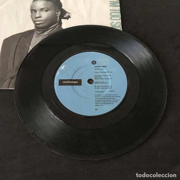 Discos de vinilo: VINILO SINGLE - STEVEN DANTE - IM TOO SCARED - COOLTEMPO CHRYSALIS 1988 - Foto 3