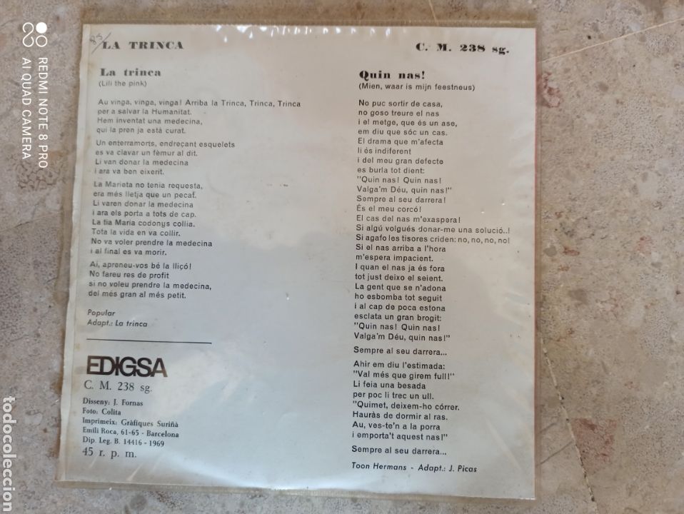 Discos de vinilo: La Trinca, quin nas!! - Foto 2