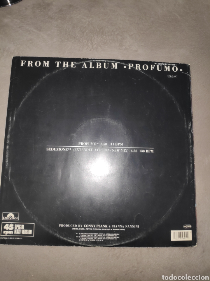 Discos de vinilo: Vinilo Maxisingle - Gianna Nannini - Profumo - Foto 3