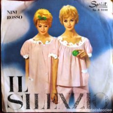 Discos de vinilo: NINI ROSSO - IL SILENZIO, EDICIÓN ITALIA 1965, SPRINT‎ SP. A 5550, FOLIGNO 8/`65 (VG+_VG+). Lote 319915453