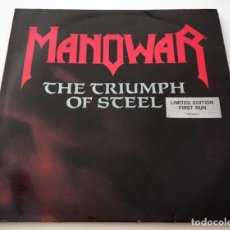Discos de vinilo: DOBLE LP VINILO DE MANOWAR. THE TRIUMPH OF STEEL. LIMITED EDITION. FIRST RUN. 1992. COMO NUEVO.. Lote 319554473