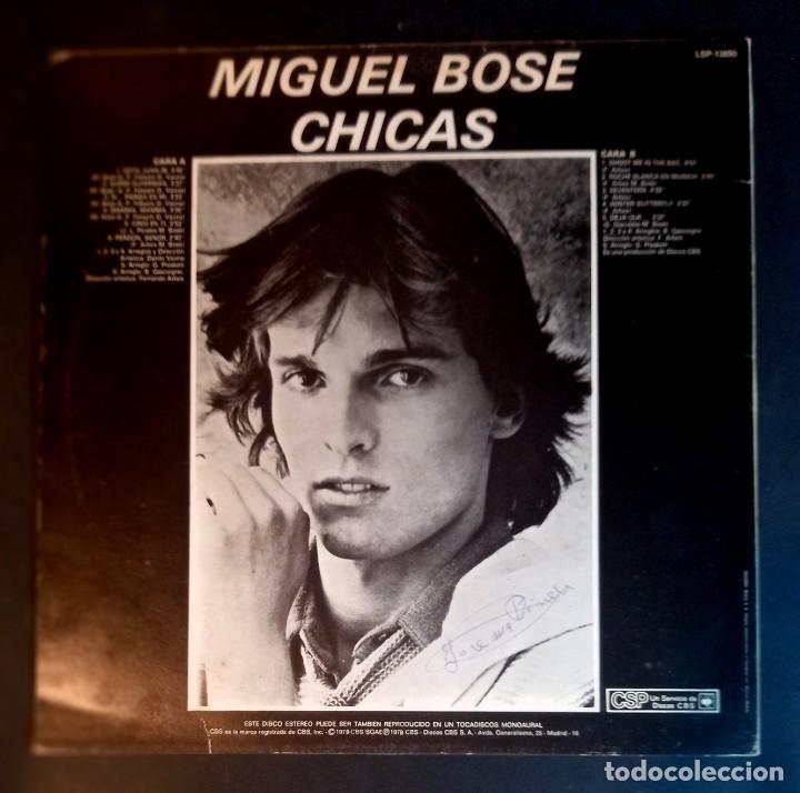 Discos de vinilo: MIGUEL BOSE - Chicas - LP 1979 - CBS - Foto 2