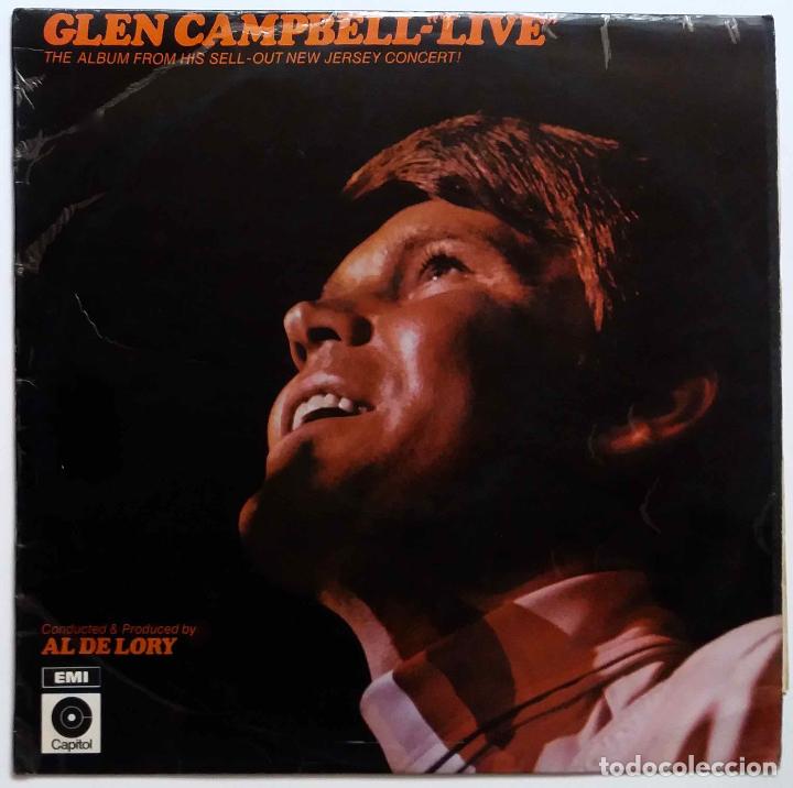 Discos de vinilo: GLEN CAMPBELL LIVE, LP ORIGINAL UK - Foto 1
