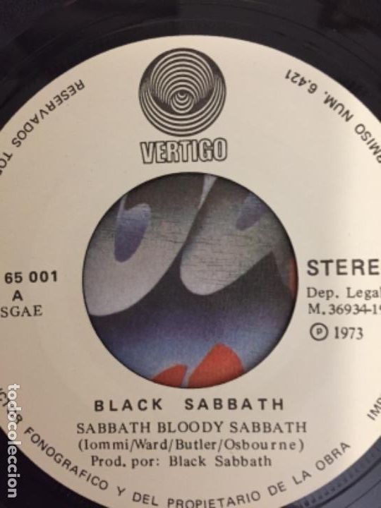 Discos de vinilo: BLACK SABBATH. Sabbath bloody sabbath (vinilo single 1973) - Foto 3