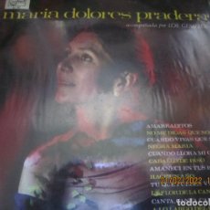 Discos de vinilo: MARIA DOLORES PRADERA ACOMPAÑADA POR LOS GEMELOS LP - ORIGINAL ESPAÑOL - ZAFIRO RECORDS 1966 -. Lote 319995593