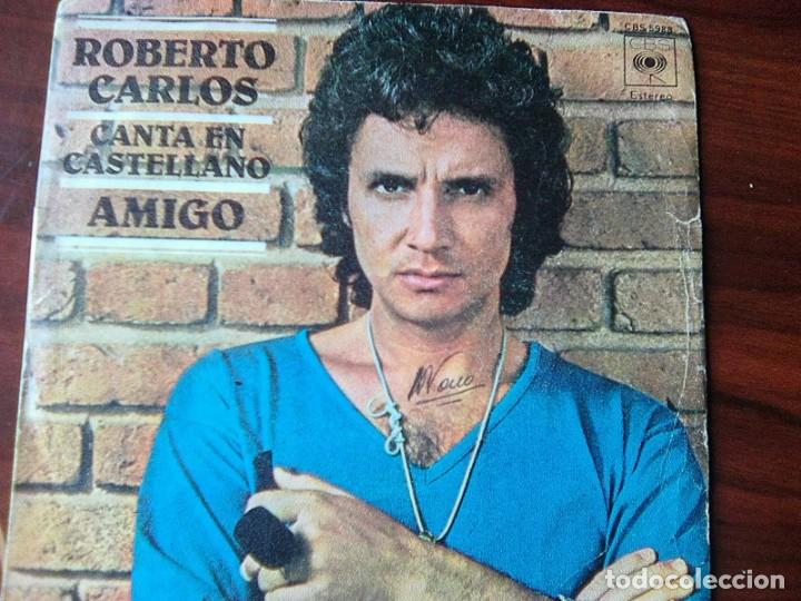 Discos de vinilo: Roberto Carlos - Amigo (CBS, 1977) - Foto 1