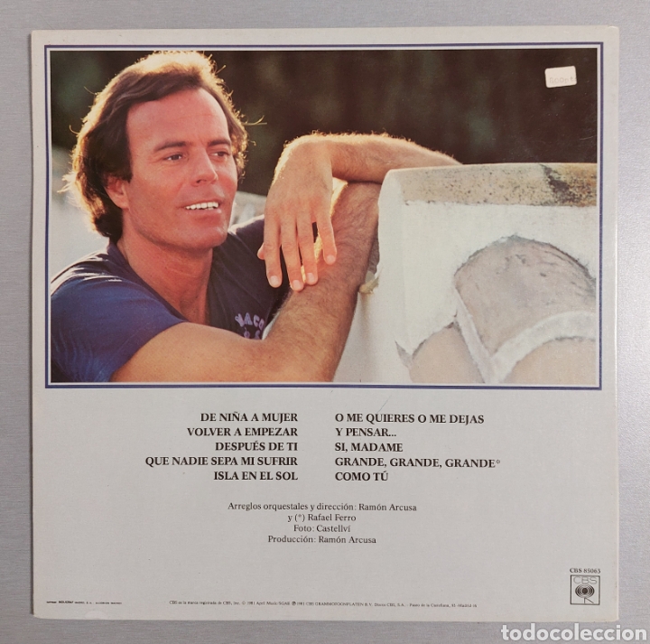 Discos de vinilo: DISCO DE VINILO . JULIO IGLESIAS - Foto 2