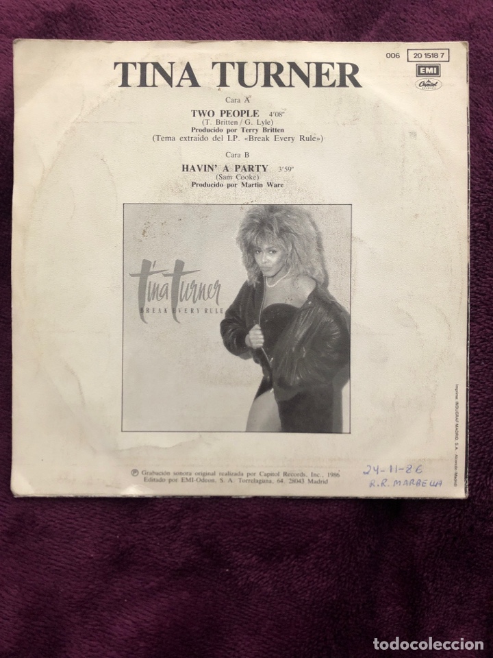 Discos de vinilo: Tina turner - Foto 2