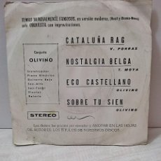 Discos de vinilo: CONJUNTO OLIVINO - CATALUÑA RAG; NOSTALGIA BELGA + 2 - YOGA 73.2001 - 1973. Lote 320100563