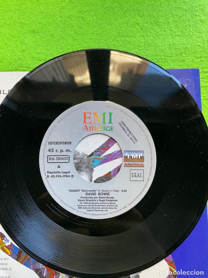 Discos de vinilo: DAVID BOWIE . TONIGHT (SINGLE PROMOCIONAL CON SELLO) - Foto 3
