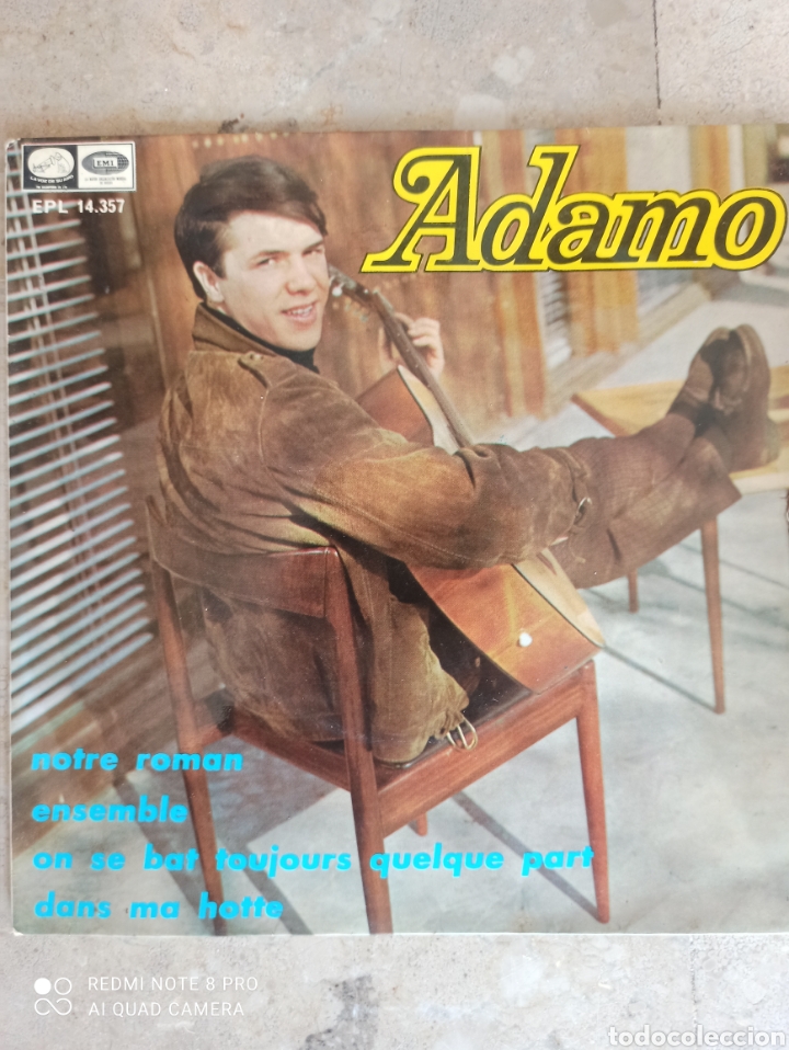 Discos de vinilo: Adamo. Notre roman, Ensemble.... - Foto 2