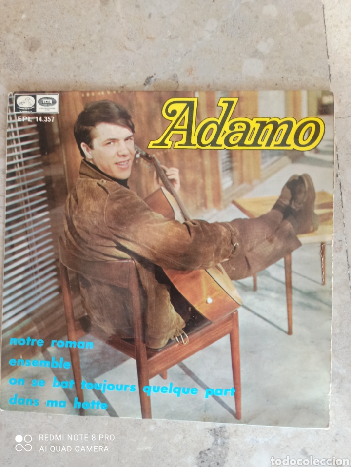 Discos de vinilo: Adamo. Notre roman, Ensemble.... - Foto 1