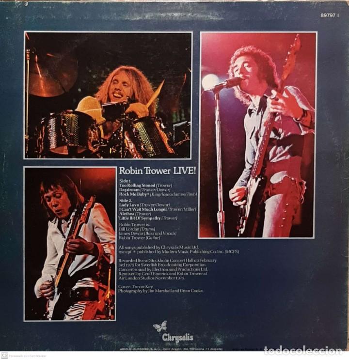 Discos de vinilo: Robin Trower &lrm;&ndash; Robin Trower Live! - Foto 2