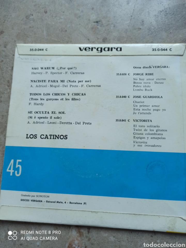 Discos de vinilo: Los Catinos - Foto 2