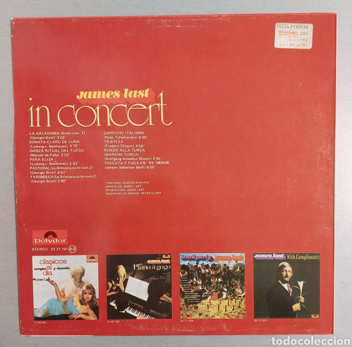 Discos de vinilo: DISCO DE VINILO . JAMES LAST IN CONCERT - Foto 2