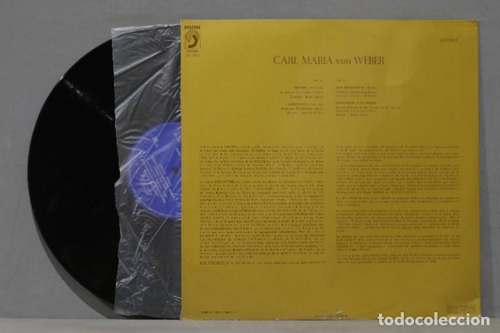 Discos de vinilo: LP. WEBER. OBERON. EURYANTHE INVITACION A LA DANZA - Foto 2
