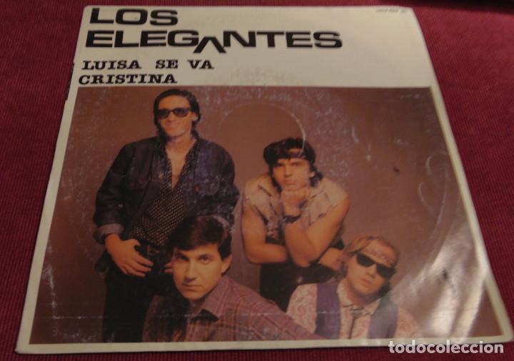 Discos de vinilo: LOS ELEGANTES - LUISA SE VA - SINGLE 1986 - Foto 1