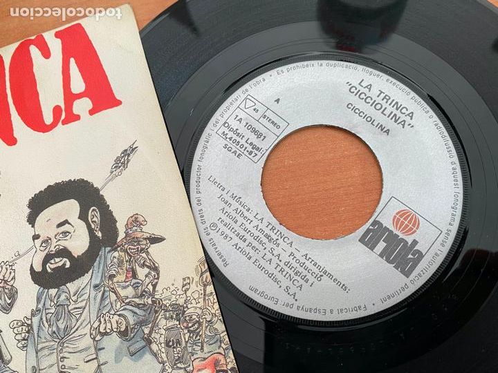 Discos de vinilo: LA TRINCA (CICCIOLINA) SINGLE 1987 (EPI24) - Foto 2