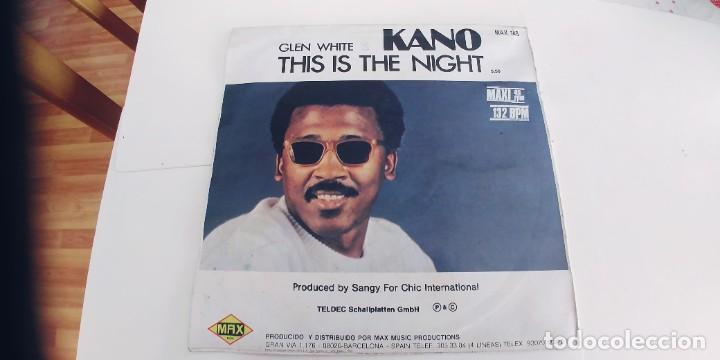 Discos de vinilo: KANO-MAXI THIS IS THE NIGHT - Foto 2