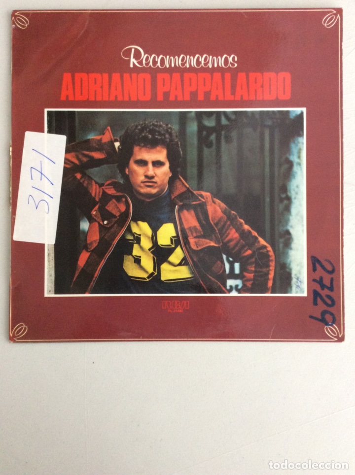 Discos de vinilo: Adriano Pappalardo. Recomencemos. - Foto 1