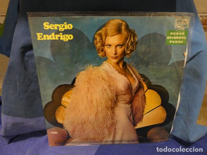 Discos de vinil: LOTT162 LP SERGIO ENDRIGO HOMONIMO 1974 SERIE ETIQUETA VERDE ESPA&Ntilde;OL BUEN ESTADO GENERAL
