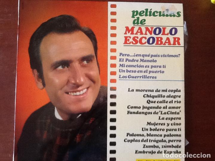 Discos de vinilo: PEL&Iacute;CULAS DE MANOLO ESCOBAR - Foto 1