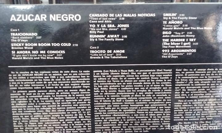 Discos de vinilo: Az&uacute;car negro. Epic 1973, ref. EPC 65427 -- LP - Foto 3