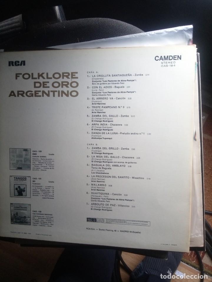 Discos de vinilo: lote de folklore argentino 2 lps doble y sencillo - Foto 5