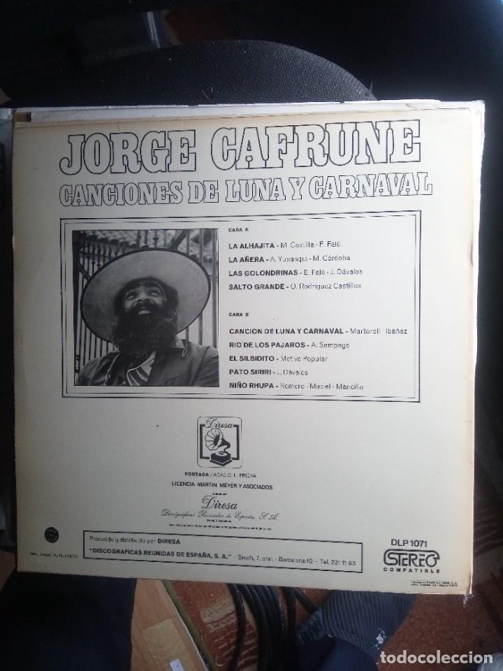 Discos de vinilo: jorge cafrune canciones de luna y carnaval 1973 - Foto 2