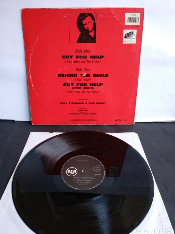 Discos de vinilo: *RICK ASTLEY, CRY FOR HELP, SPAIN, BMG, 1990 A2 - Foto 2