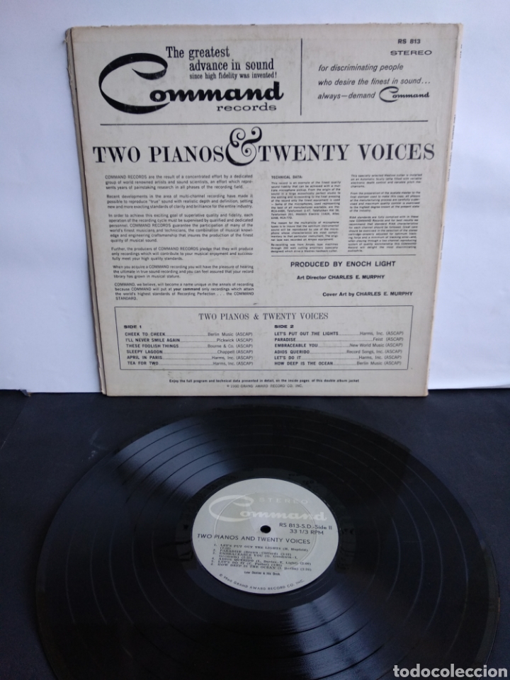 Discos de vinilo: *TWO PIANOS AND TWENTY VOICES, US, COMMAND, 1960 - Foto 3