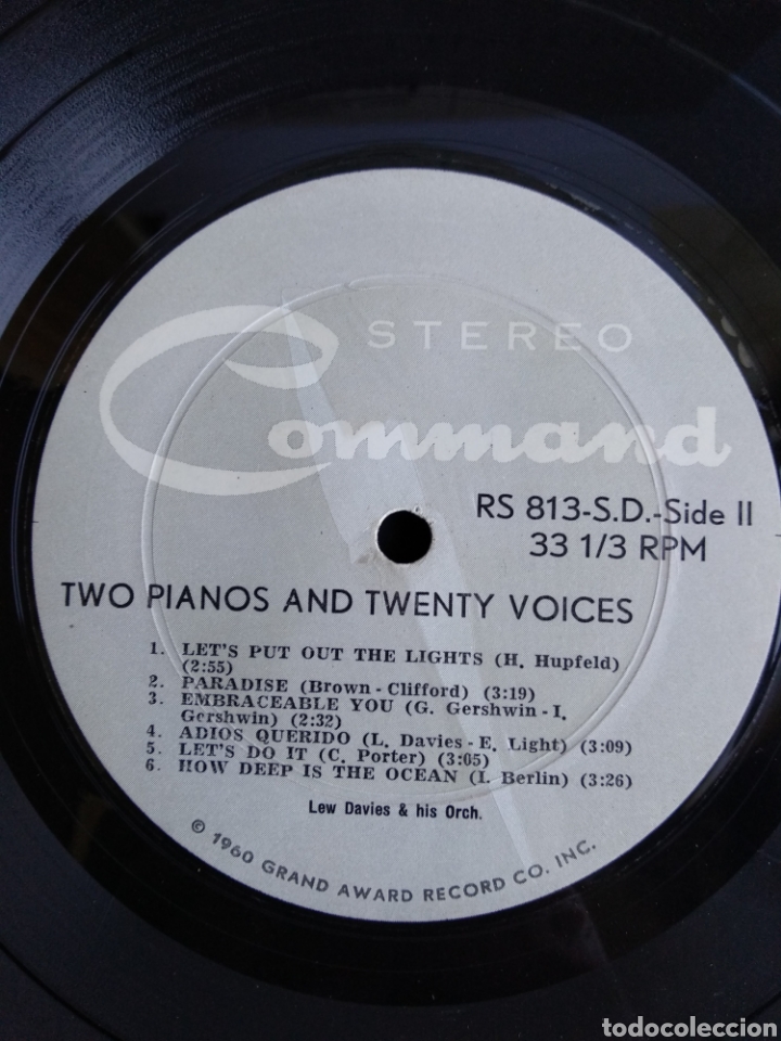 Discos de vinilo: *TWO PIANOS AND TWENTY VOICES, US, COMMAND, 1960 - Foto 4