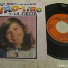 Discos de vinilo: MARÍA JESÚS Y SU ACORDEÓN - TIRO LIRO / LA FIESTA. NON PROMOTIONAL EDITION. 1982. BUEN ESTADO. Lote 320387918