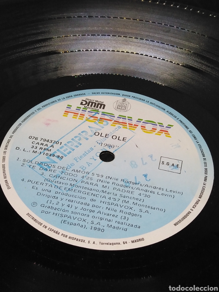Discos de vinilo: OL&Eacute; OL&Eacute; - 1990 - LP - CARPETA ABIERTA GATEFOLD - Foto 6