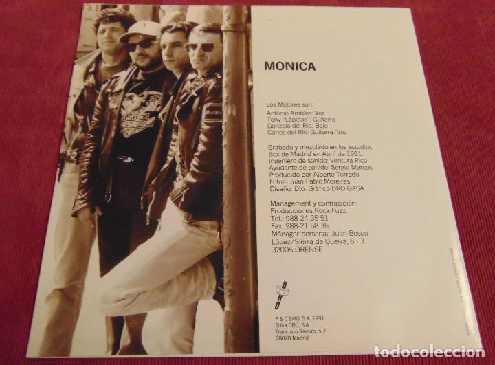 Discos de vinilo: Los Motores &ndash; MONICA - SINGLE 1991 - Foto 2
