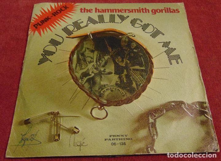 Discos de vinilo: The Hammersmith Gorillas &ndash; You Really Got Me - SINGLE 1977 - Foto 1