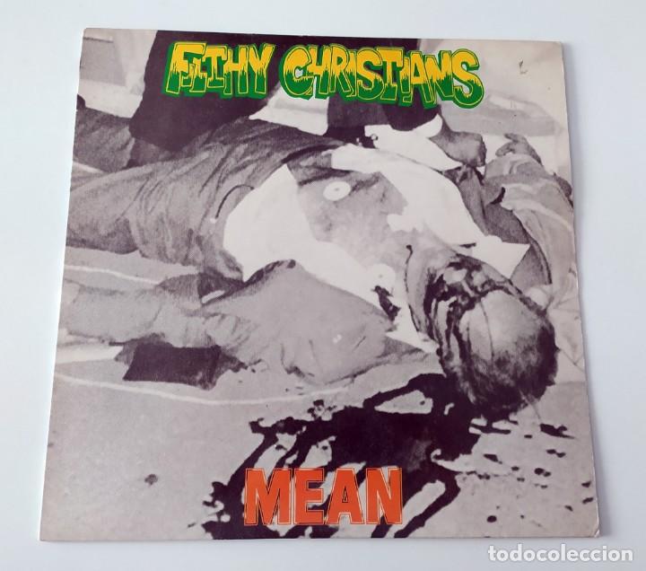 Discos de vinilo: LP FILTHY CHRISTIANS - MEAN - Foto 1